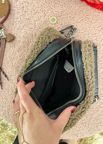 Kürk Detaylı Deri Kadın Çanta - Görsel 3