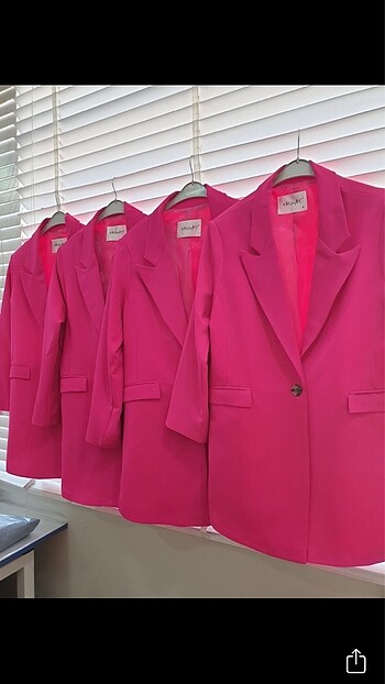 Pembe blazer ceket