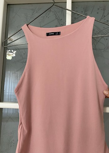 Pembe Kolsuz Çıtçıtlı Body - Görsel 2