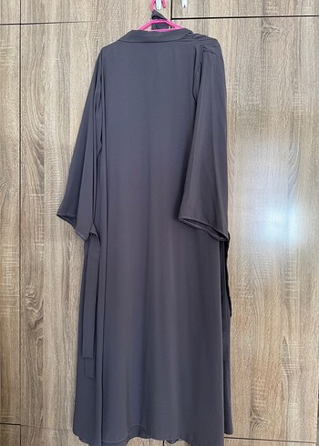 40 Beden gri Renk Chul kol ucu ipli abaya