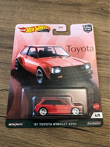 Hot wheels premium toyota starlet
