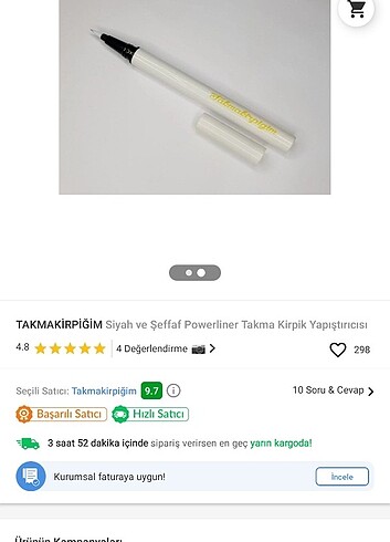 Takmakirpigim marka kirpik yapıştırıcı 