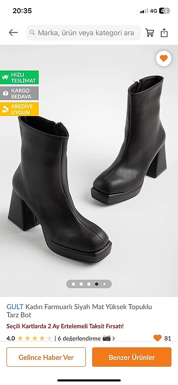 Bambi Gult siyah platform bot