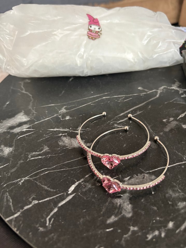 Pembe Payetli Nakışlı Kadın Bileklik - Görsel 2