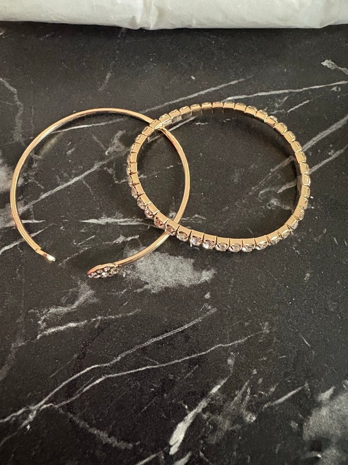 Parlak Altın Kadın Bileklik Seti - Görsel 2