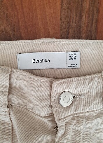 29 Beden camel Renk Bershka kargo pantolon 