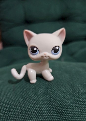 Beden Renk Eski LPS miniş shorthair açık gri kedi