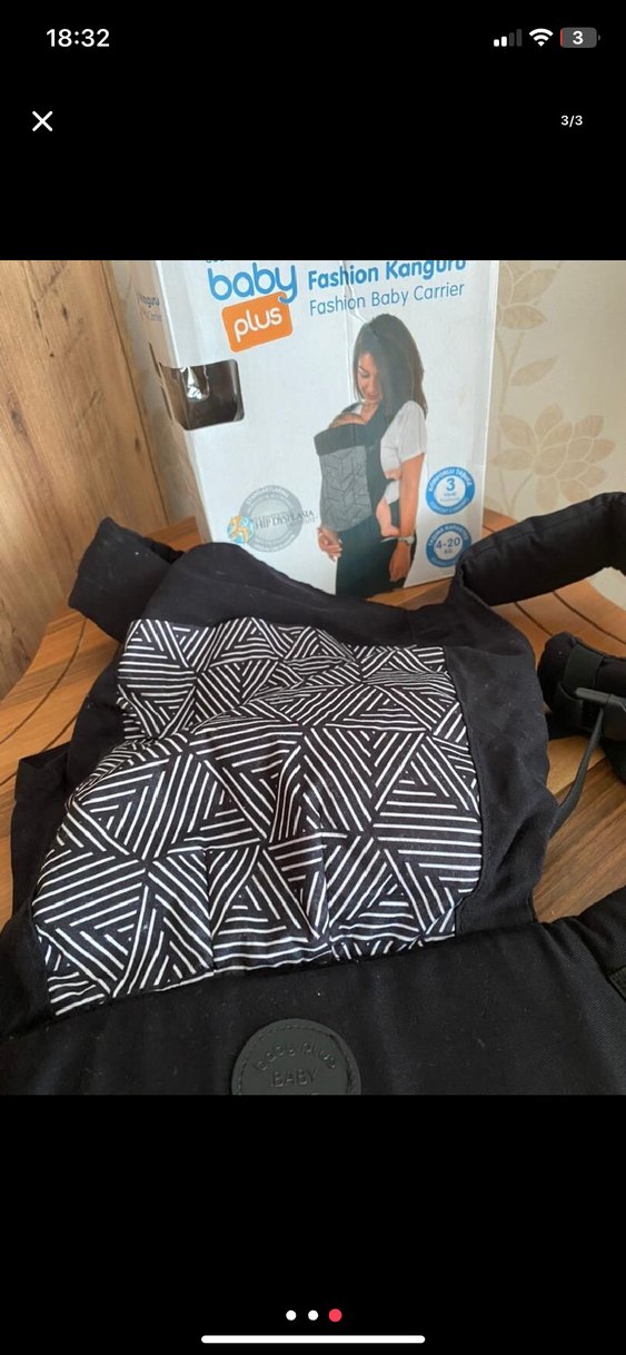 Ebebek Baby Plus Gri Bebek Kanguru - Görsel 2