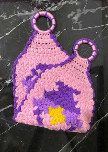 Renkli Örgü Banyo lifi - Görsel 2