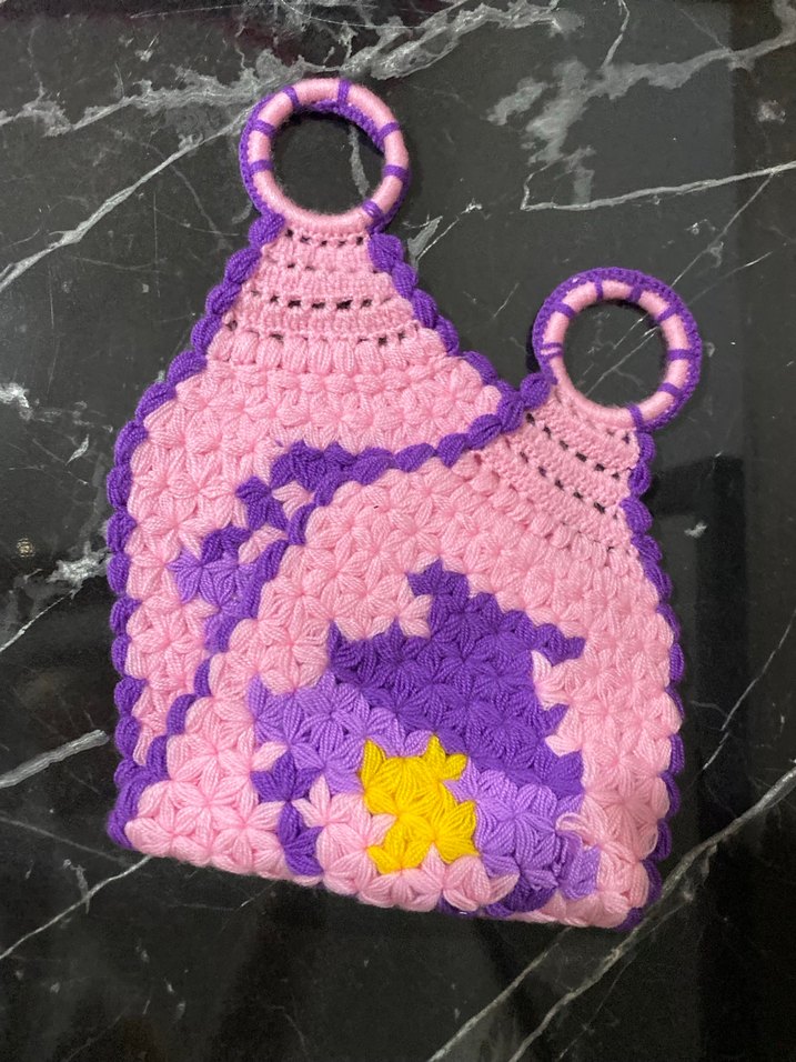 Renkli Örgü Banyo lifi - Görsel 2