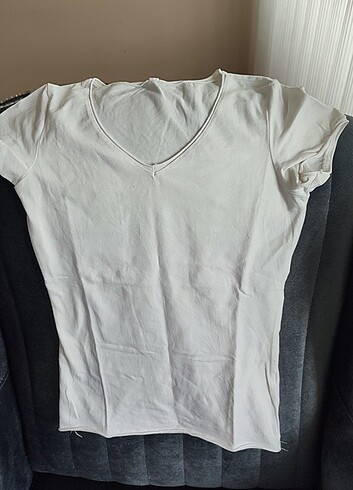 xs Beden beyaz Renk T-shirt