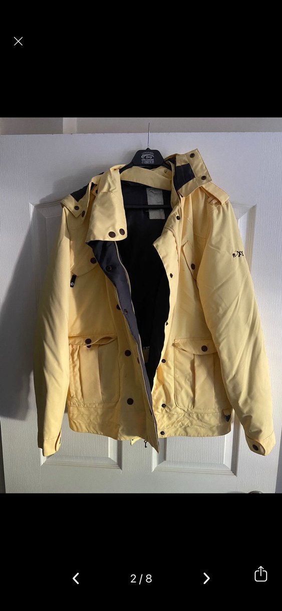 Sarı kadın Kayak Ceketi, Kuşaklı, roxy - Görsel 2