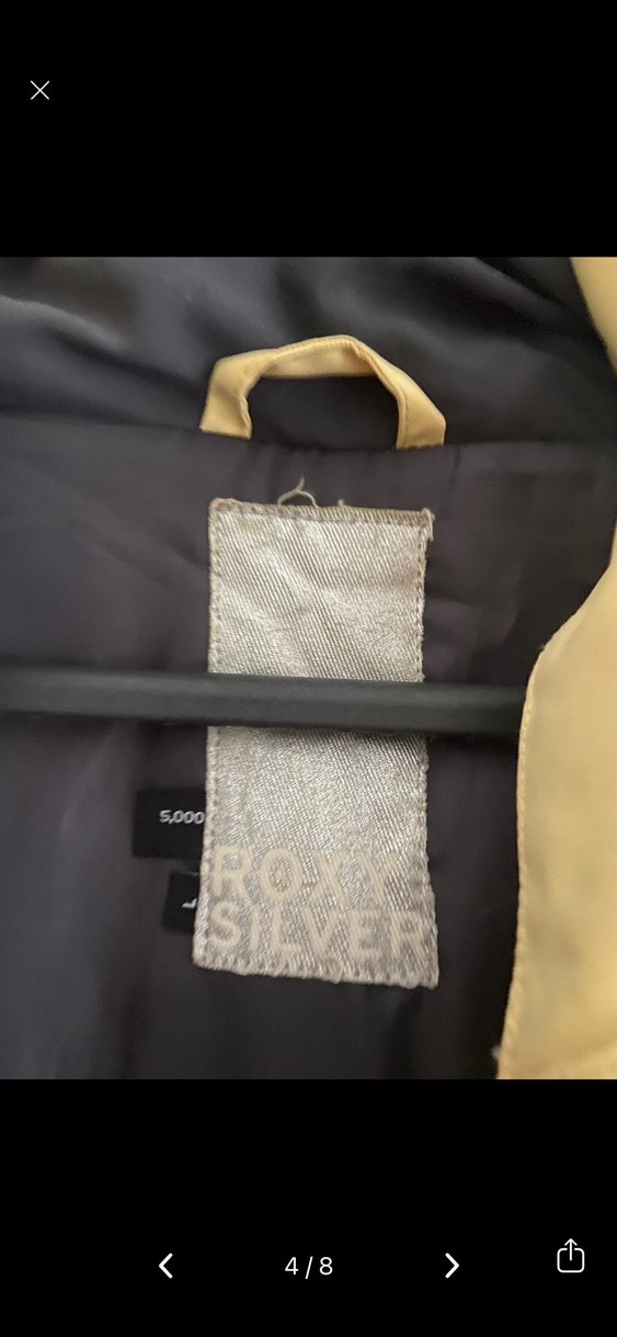 Sarı kadın Kayak Ceketi, Kuşaklı, roxy - Görsel 3