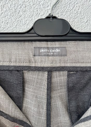 m Beden camel Renk Bej Kemerli Erkek Keten Pantolon pierre cardin