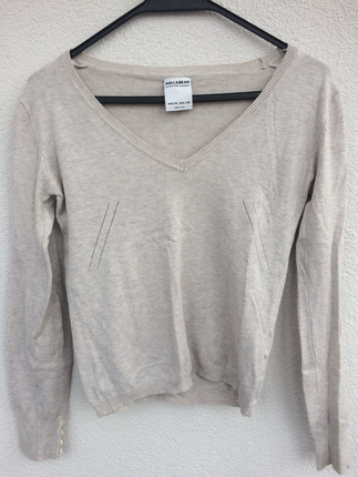 Pull and Bear Krem rengi triko