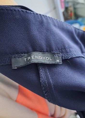 Trendyol & Milla Lacivert pantolon geniş paça