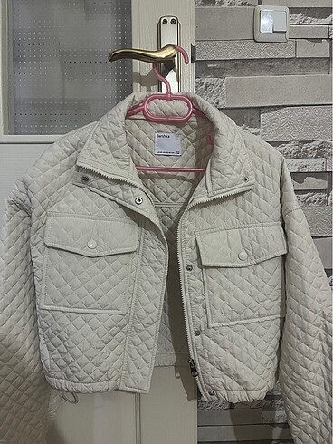 Crop ceket