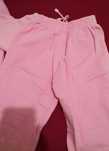 7 Yaş Beden pembe Renk çocuk pijama takımı 