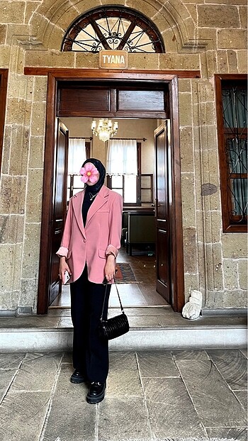 Bershka Pembe blazer ceket