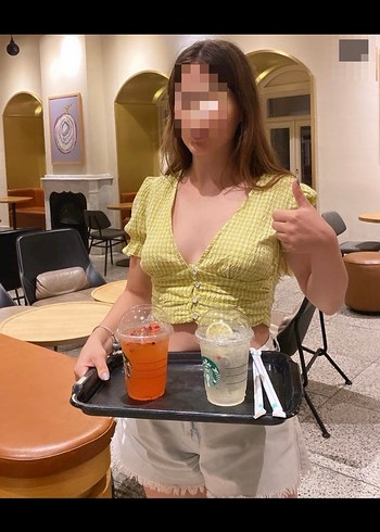 s Beden sarı Renk Sarı Kısa Kollu Düğmeli Bluz