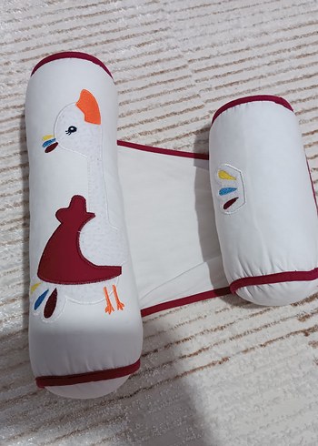 Çocuklar için Beyaz Renkli Desenli Uyku Yastığı