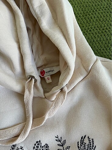 s Beden ten rengi Renk Koton sweatshirt