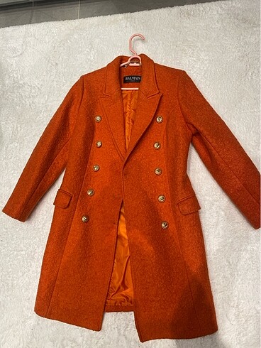 Balmain Uzun ceket kaban