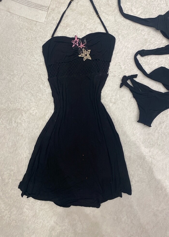 PLAJ ELBİSE VE MAYOKİNİ TAKIM - Görsel 5