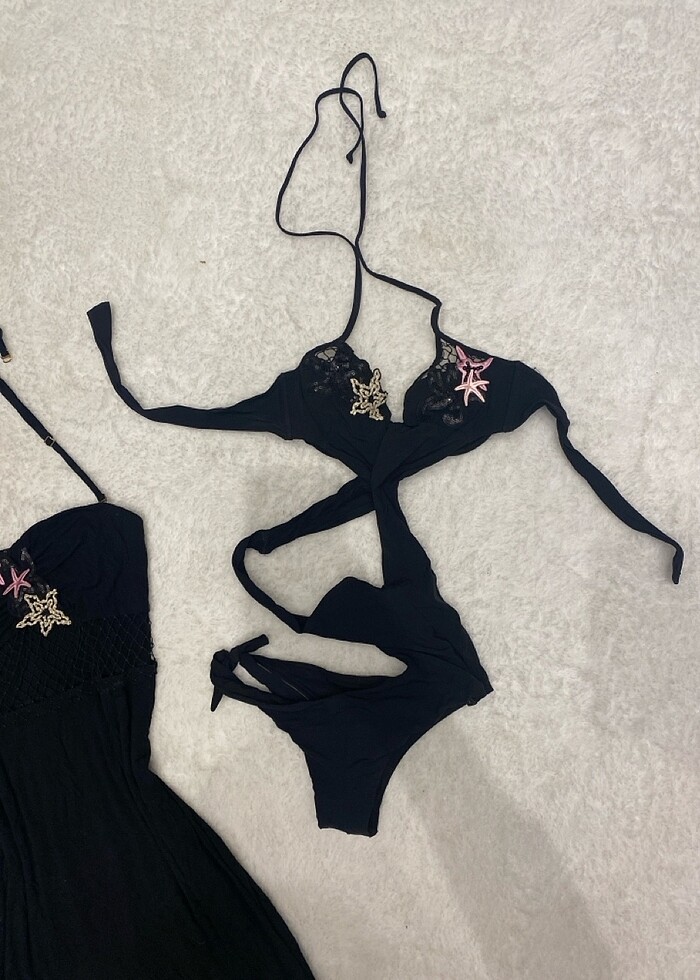 PLAJ ELBİSE VE MAYOKİNİ TAKIM - Görsel 4