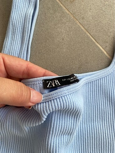 m Beden mavi Renk ZARA CROP