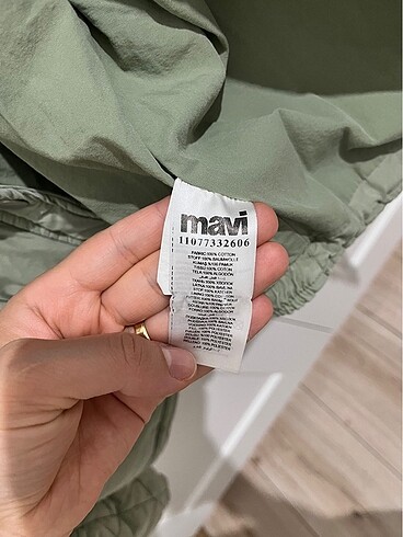 xs Beden yeşil Renk Mavi crop mont