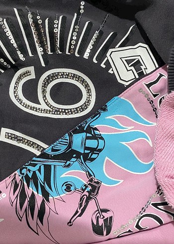 m Beden pembe Renk y2k Bohem vintage sweatshirt