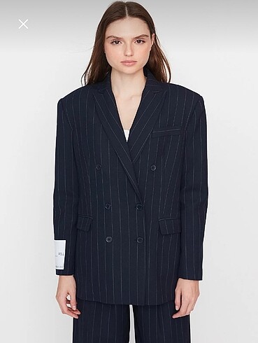 s Beden lacivert Renk trendyol sagaza blazer pantolon takım