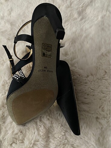 38 Beden siyah Renk nine west topuklu ayakkabı