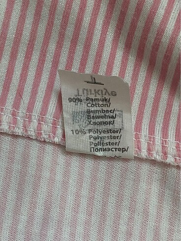 s Beden pembe Renk pinterest pembe çizgili pijama takımı