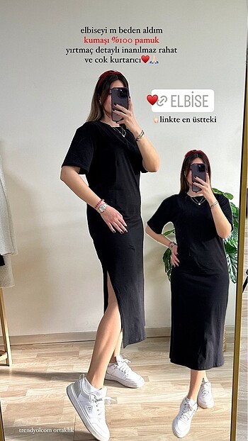 siyah yırtmaçlı elbise