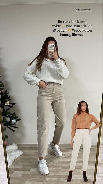 ekru renk jean