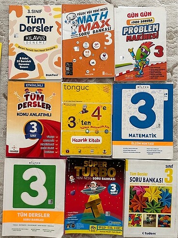 3. Sınıf test kitapları