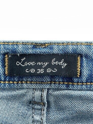 36 Beden mavi Renk Love My Body Jean / Kot %70 İndirimli.