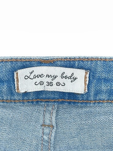 36 Beden mavi Renk Love My Body Jean / Kot %70 İndirimli.