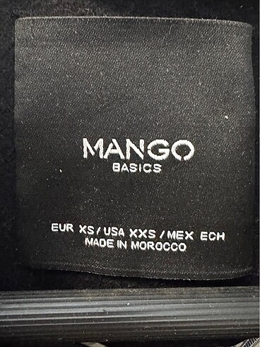 Mango Mango Kadın Siyah Kaşe Palto Kaban Yünlü