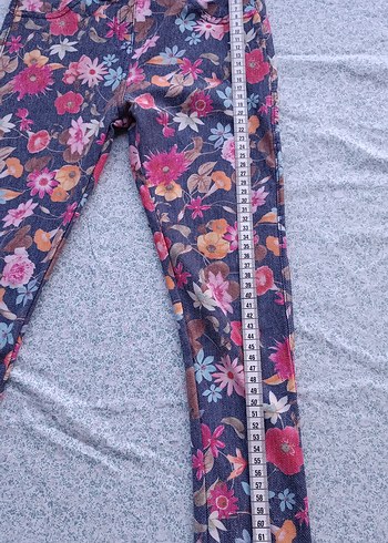 Çiçek Desenli Bohem Çocuk Tayt - Görsel 4