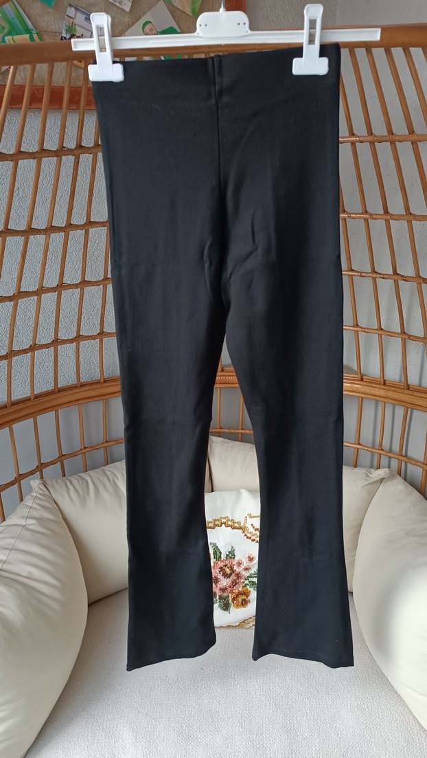 Zara Siyah Çocuk Tayt Pantolon - Görsel 3