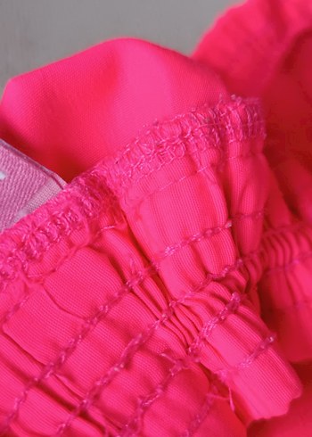 Düğmeli Pembe Kız Şortu - Görsel 3