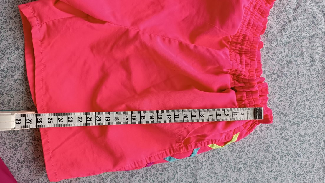 Düğmeli Pembe Kız Şortu - Görsel 5