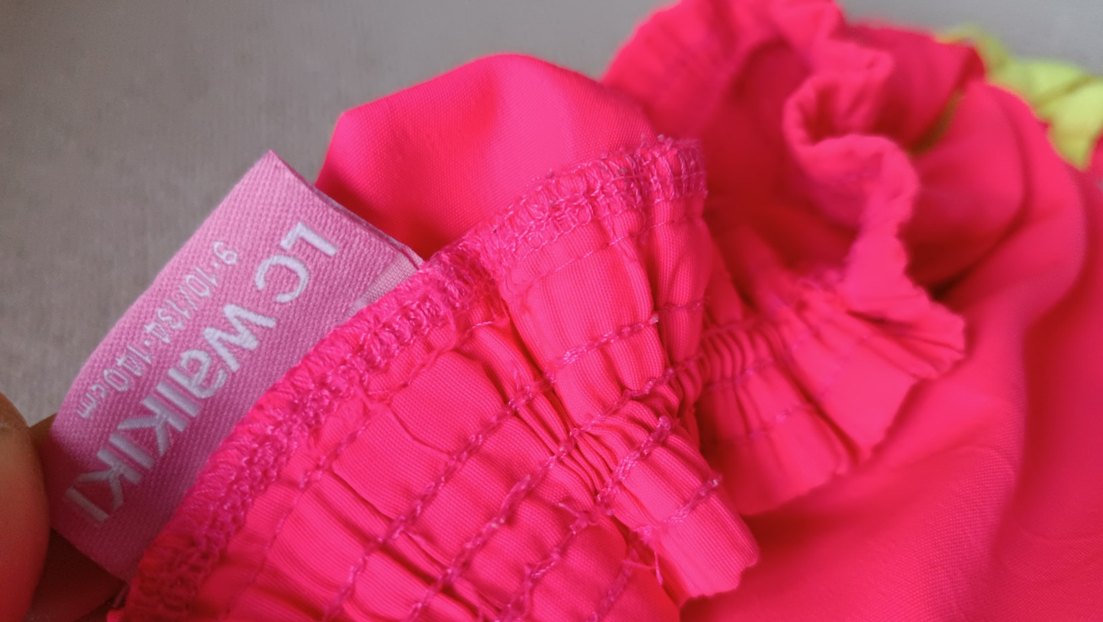 Düğmeli Pembe Kız Şortu - Görsel 3