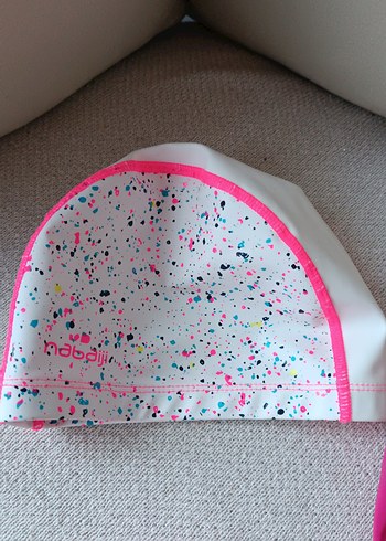 Pembe Askılı Kız Çocuk Deniz şapkası - Görsel 2