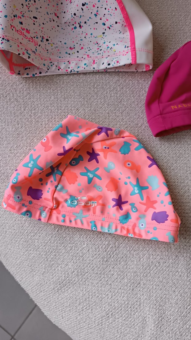 Pembe Askılı Kız Çocuk Deniz şapkası - Görsel 4