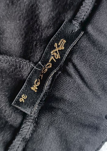 Kemerli Siyah Deri Mini Şort - Görsel 6