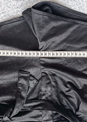 Kemerli Siyah Deri Mini Şort - Görsel 7